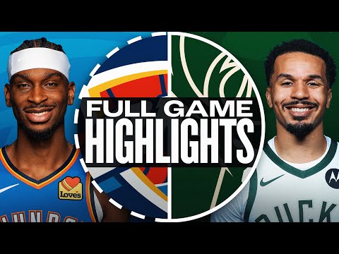 Thumbnail for THUNDER at BUCKS | FULL GAME HIGHLIGHTS | October 14, 2025