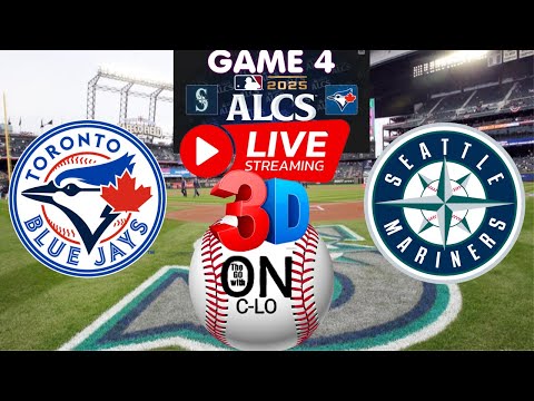 Thumbnail for 🔴 Seattle Mariners vs Toronto Blue Jays. Game 4 ALCS Live MLB Baseball. Play by Play 3D Presentation