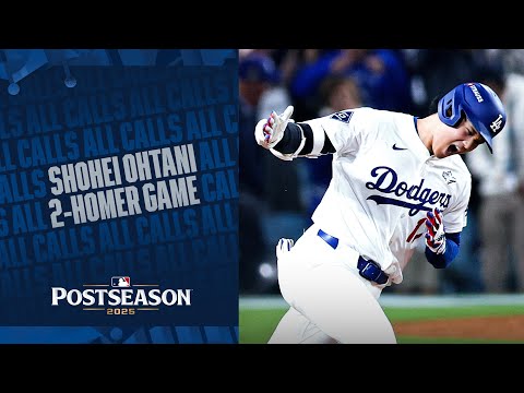 Thumbnail for ALL CALLS: Shohei Ohtani crushes a pair of home runs in Game 3 of the World Series! | 大谷翔平ハイライト