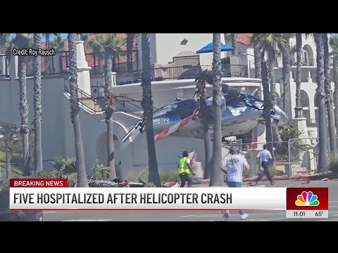 Thumbnail for Five hospitalized after helicopter crash in Huntington Beach