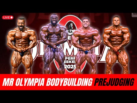 Thumbnail for 🔴 LIVE 2025 Mr Olympia Men Bodybuilding Prejudging + 212 Finals (WATCHALONG)