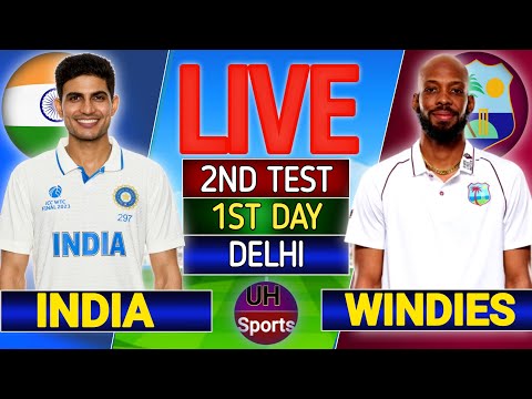 Thumbnail for LIVE : IND VS WI, 2ND TEST, DAY 1, CRICKET LIVE SCORE | INDIA VS WEST INDIES LIVE CRICKET MATCH, SS1