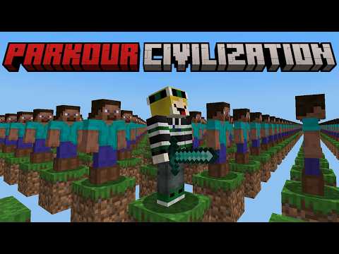 Thumbnail for Minecraft but I PVP in PARKOUR CIVILIZATION