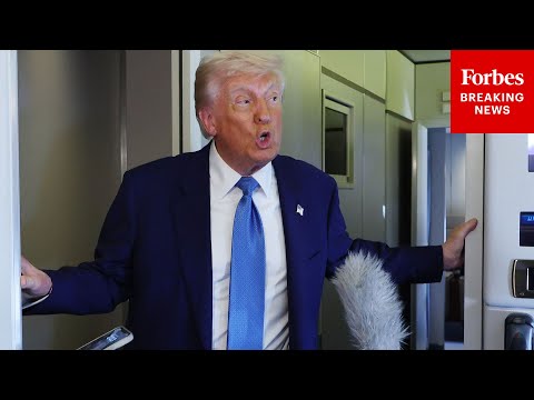 Thumbnail for BREAKING NEWS: Trump Holds Press Gaggle On Air Force One Flight To Tel Aviv, Israel