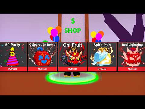 Thumbnail for i rolled 100 Party Fruits To Get ALL Oni items In Blox Fruits