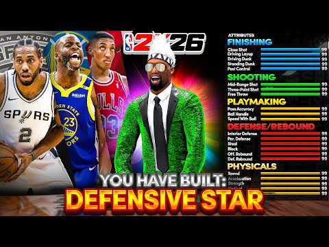 Thumbnail for GAME-BREAKING LOCKDOWN BUILD is PERFECT in NBA 2K26! BEST DEFENSIVE BUILD! BEST BUILD IN NBA2K26!