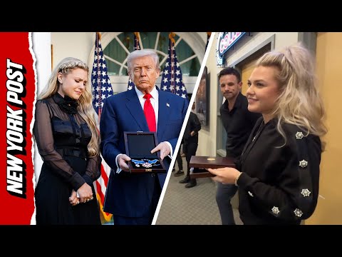 Thumbnail for Erika Kirk Surprises Turning Point Staff With Presidential Medal of Freedom Visit