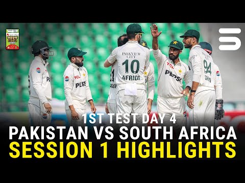 Thumbnail for Session 1 Highlights | Pakistan vs South Africa Test Series 2025 | 1st Test Day 4 | PCB | M3U1U