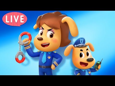 Thumbnail for 🔴LIVE | I Want to Be A Police Officer | Useful Story | Kids Cartoon | Sheriff Labrador