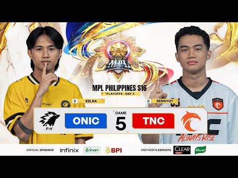Thumbnail for MPL PH S16 - PLAYOFFS DAY 3 - ONIC VS TNC GAME 5
