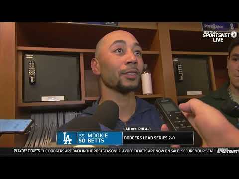 Thumbnail for Mookie Betts Reveals Origin of Wheel Play That Led To Dodgers Taking 2-0 NLDS Lead Over Phillies!
