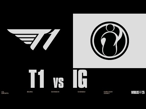 Thumbnail for T1 vs IG | WORLDS 2025 | Play-Ins