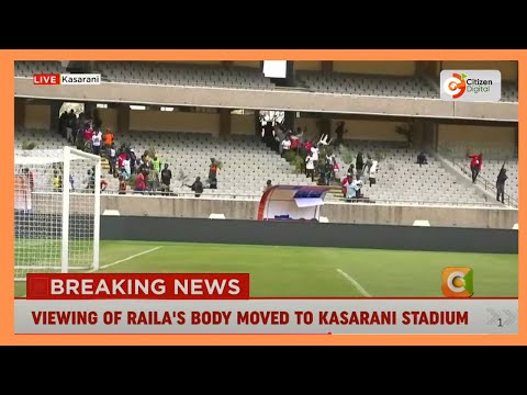 Thumbnail for Mourners start streaming into Kasarani Stadium for public viewing of Raila Odinga’s body