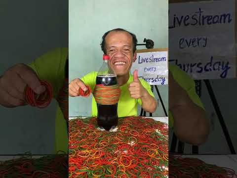 Thumbnail for 🔴 I Wrapped 1500 of Rubber Bands Around a Coca Bottle... You Won't Believe What Happened