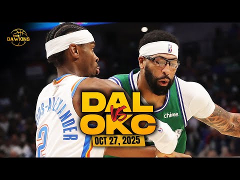 Thumbnail for Dallas Mavericks vs OKC Thunder Full Game Highlights | Oct 27, 2025 | FreeDawkins