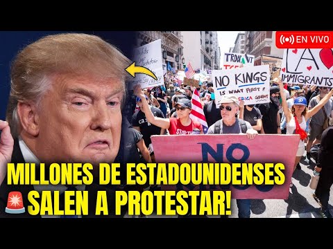 Thumbnail for SABADO NEGRO PARA TRUMP!! MILLONES EN EE.UU. SALEN A PROTESTAS "NO KINGS"!!!