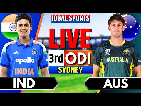 Thumbnail for 🔴India vs Australia, 3rd ODI | Live Cricket Match Today | IND vs AUS Live | Iqbal Sports Commentary