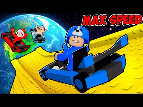 Thumbnail for Reaching MAX SPEED in Roblox Ride and Slide...