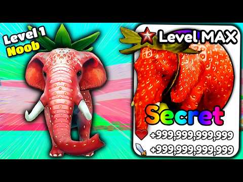 Thumbnail for Starting Over as NOOB with Only Strawberry Elephant in Brainrot Evolution (Roblox)