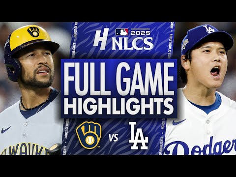 Thumbnail for Milwaukee Brewers vs Los Angeles Dodgers - GAME 4 FULL HIGHLIGHTS | October 17, 2025 MLB Playoffs