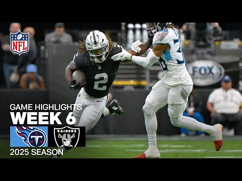 Thumbnail for Tennessee Titans vs. Las Vegas Raiders Game Highlights | NFL 2025 Season Week 6