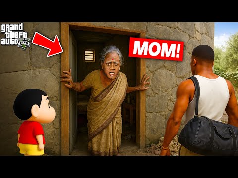 Thumbnail for Franklin Finally Meets His MOM After Years in GTA 5 in Telugu😱 | Shinchan Shocked