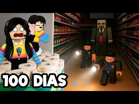 Thumbnail for SOBREVIVIMOS 100 DÍAS ESCONDIDAS EN UN SUPERMERCADO DE NOCHE MODO PESADILLA 😱 roblox | paolazgames