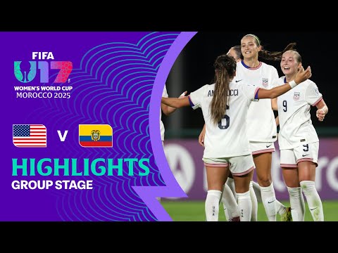 Thumbnail for USA vs Ecuador Highlights | FIFA U-17 Women's World Cup Morocco 2025™