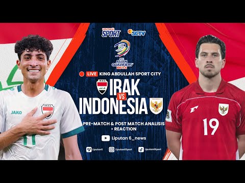 Thumbnail for 🔴 LIVE REACTION ! TIMNAS INDONESIA VS IRAK | Kualifikasi Piala Dunia 2026 Ronde 4