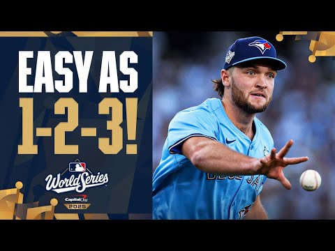 Thumbnail for FULL INNING: Trey Yesavage finishes off a 1-2-3 first inning in his 5th start this Postseason! 💪