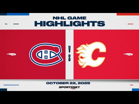 Thumbnail for NHL Highlights | Canadiens vs. Flames - October 22, 2025