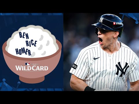 Thumbnail for Ben Rice homers on the first #Postseason pitch he sees to give the Yankees an early lead! 🍚