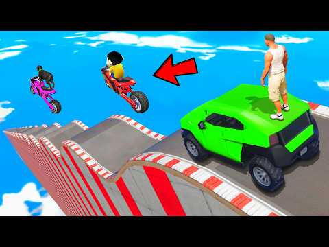 Thumbnail for SHINCHAN AND FRANKLIN TRIED THE CRAZY BUMPY ROAD PARKOUR CHALLENGE GTA 5