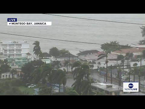 Thumbnail for LIVE VIEW: Montego Bay, Jamaica as Hurricane Melissa makes landfall