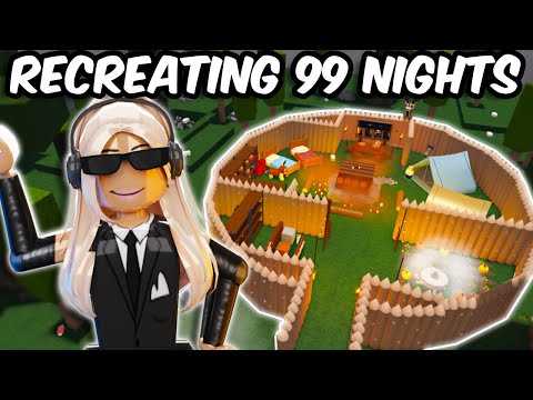 Thumbnail for I BUILT 99 NIGHTS IN THE FOREST on BLOXBURG