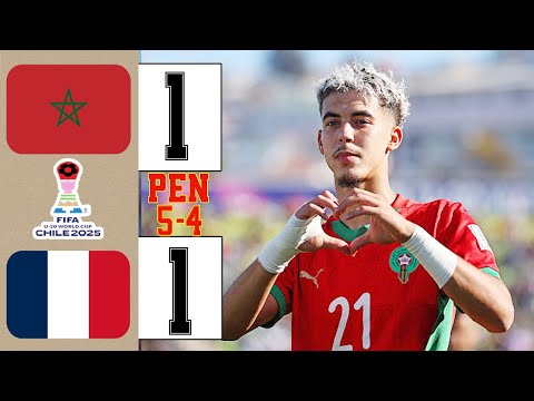 Thumbnail for France vs Morocco 1-1 Highlights & All Goals 🔥 World Cup U20 2025  HD