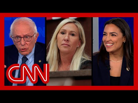 Thumbnail for Hear what Bernie Sanders and AOC said about Marjorie Taylor Greene during CNN town hall
