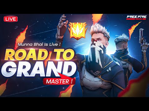 Thumbnail for Grandmaster Lobby Live Rank Push Free Fire Telugu  - Munna Bhai is Live  - Telugu Gaming Live #MBG