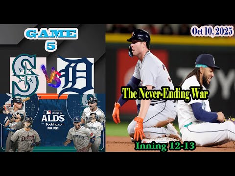 Thumbnail for Seattle Mariners vs Detroit Tigers  ALDS inning 12-13 Game 5 Highlights -MLB 10/10/2025