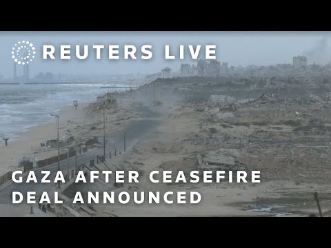 Thumbnail for LIVE: View of central Gaza after ceasefire deal announced