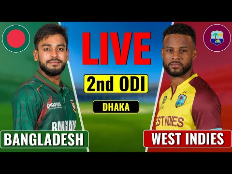 Thumbnail for Bangladesh Vs West Indies 2nd ODI Live | BAN vs WI Live Score & Commentary | BAN vs WI Live Match