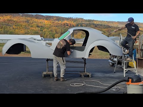 Thumbnail for This is NOT safe… but the Bugatti is officially ready for paint!!! And guess what? Colton’s Back!