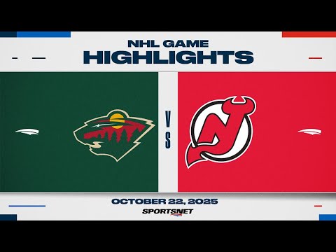 Thumbnail for NHL Highlights | Wild vs. Devils - October 22, 2025