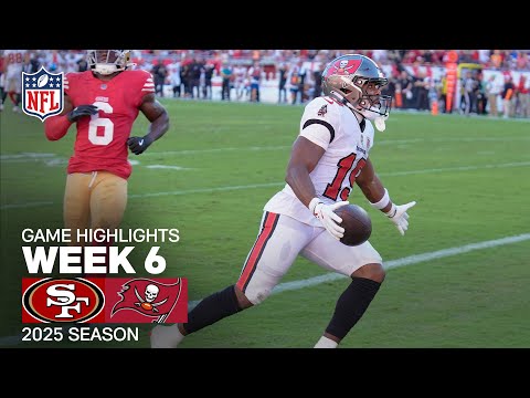 Thumbnail for San Francisco 49ers vs. Tampa Bay Buccaneers Game Highlights | NFL 2025 Season Week 6