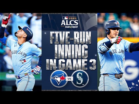 Thumbnail for FULL INNING: Blue Jays GO OFF for 5 runs in 3rd to jump out to lead in ALCS Game 3!