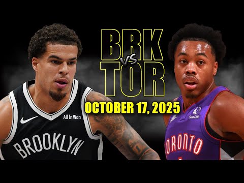 Thumbnail for Brooklyn Nets vs Toronto Raptors Full Game Highlights - October 17, 2025 | NBA Preseason