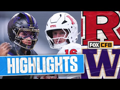 Thumbnail for Rutgers Scarlet Knights vs. Washington Huskies Highlights | FOX College Football