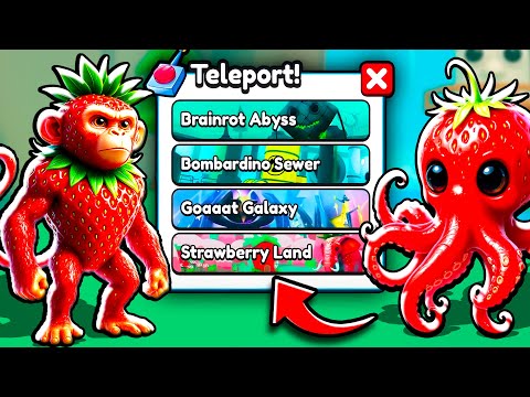 Thumbnail for Unlocking ALL *STRAWBERRY* Brainrot in Brainrot Evolution! (Roblox)