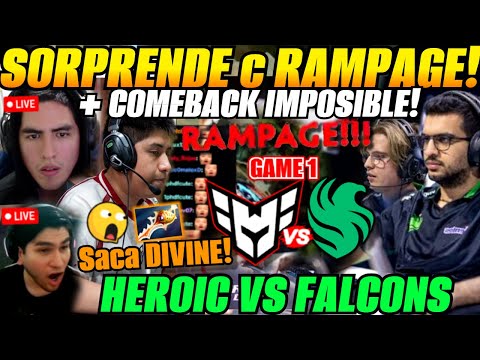Thumbnail for 😲Wisper mejor comeback del torneo! HEROIC vs FALCONS Bo1 BLAST Slam IV😲Leo, Benjaz analizan