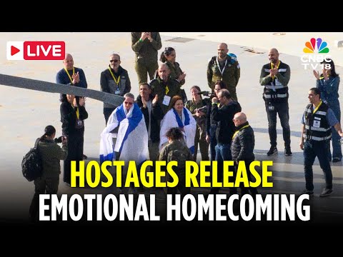 Thumbnail for Hostages Release LIVE: All 20 Israeli Hostages Released Arrive in Israel | Israel Hamas Deal | N18G